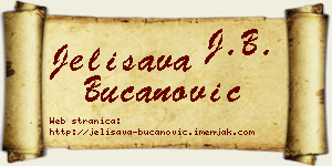 Jelisava Bučanović vizit kartica